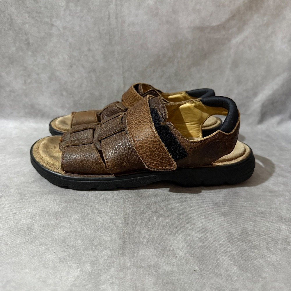 Clarks Fisherman Sandals‎ Mens 8 Brown Good Leather Active Air Made in Italy